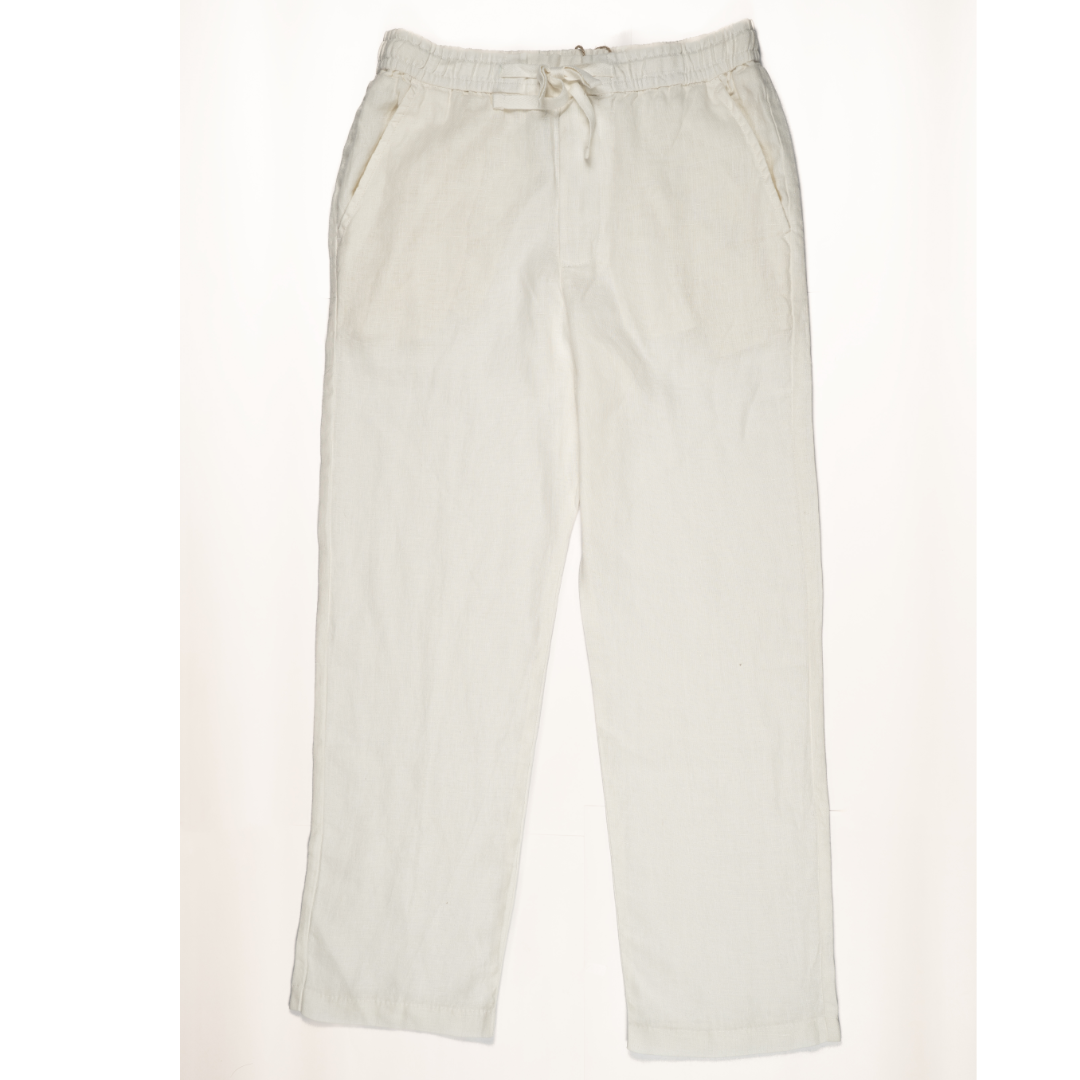 South Origin Linen Pants-Off-White- Dress Up or Down